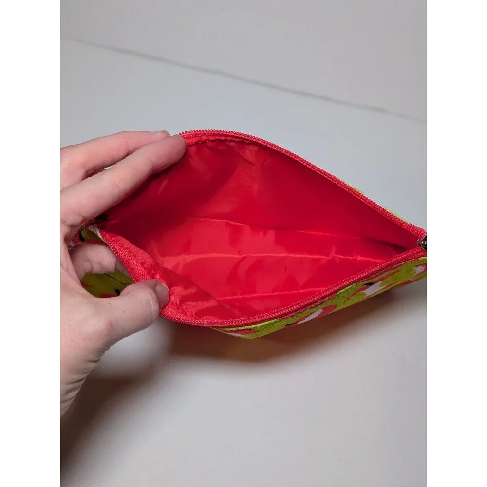 Clinique x Donald Robertson Apple Print Cosmetic Makeup Pouch
